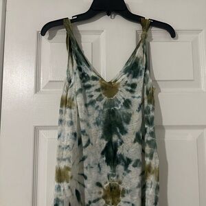 Young Fabulous and Broke Tie-Dye V-Neck Tank Top